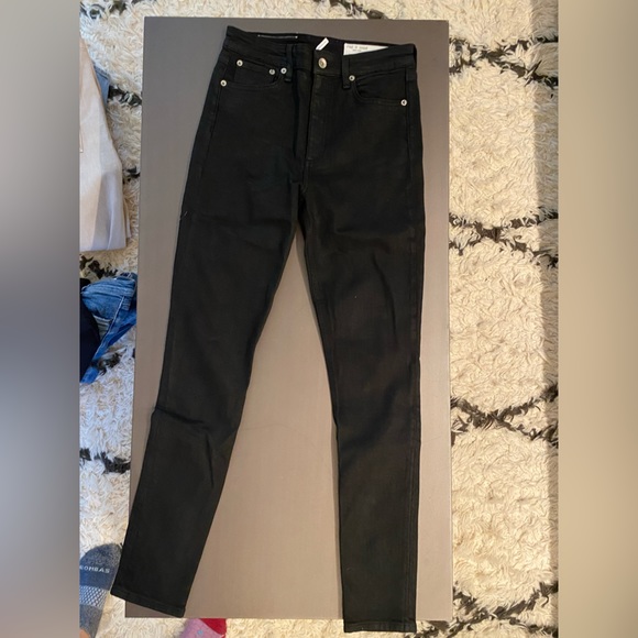 Rag & bone Nina high rise skinny black pants - Picture 3 of 6
